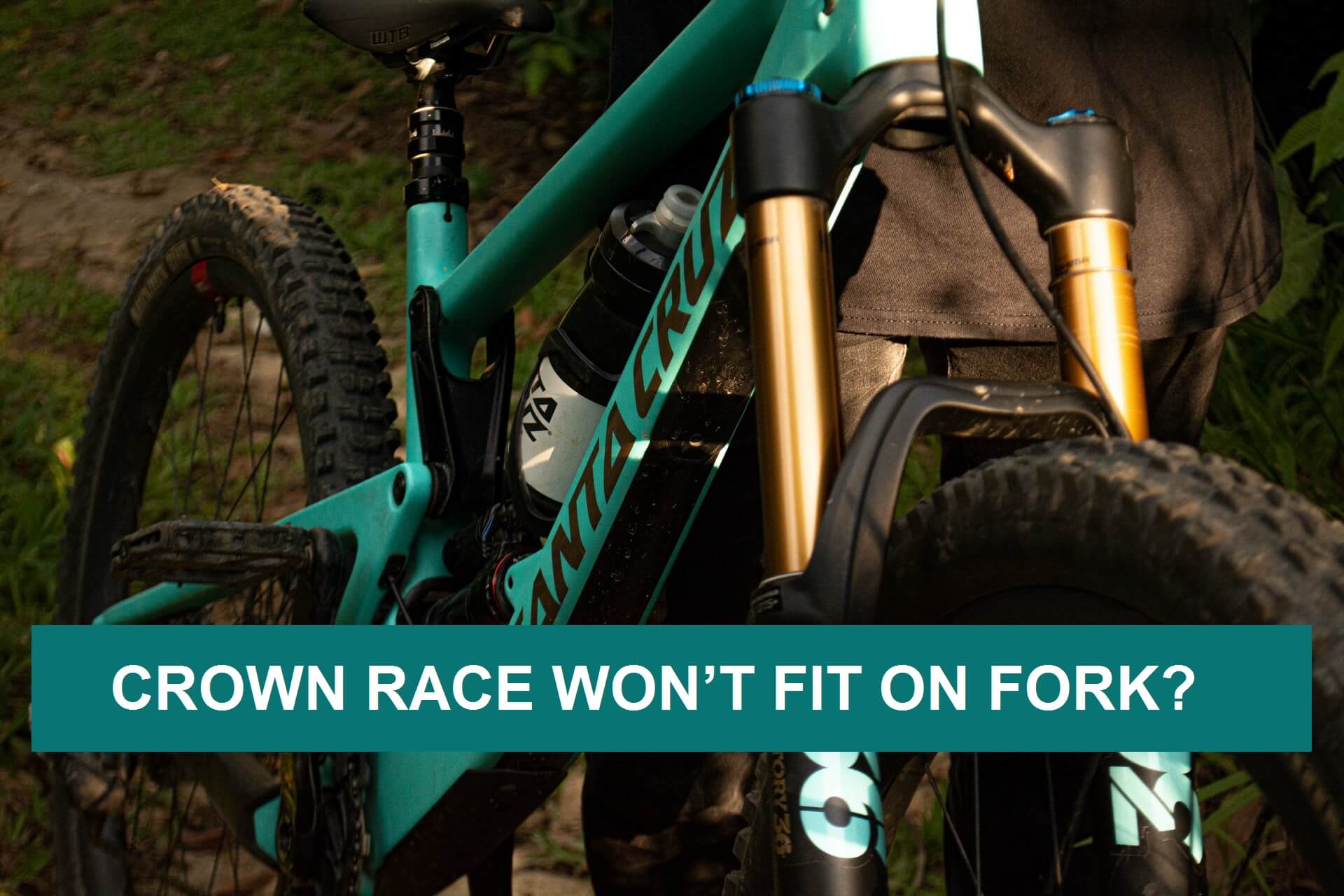 You just bought a brand new fork for your mountain bike. After a few tries, you realize that the crown race won't fit on fork. You're confused and wondering, WHAT NOW?